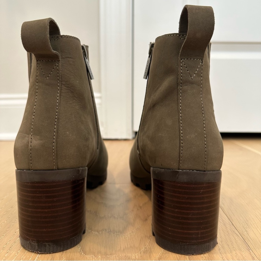 Women’s Vionic Wilma Green Waterproof Ankle Rain Boot Heels Booties Size 10 Shoe - Picture 5 of 16